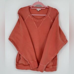 Grace & Lace Womens Coral Crew Neck With Pockets Size XL